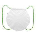 CreaDraw Circle green white custom drawstring bag 