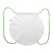 CreaDraw Circle green white custom drawstring bag 