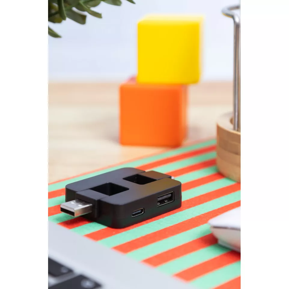 Rahubu zwart  RABS USB-hub 