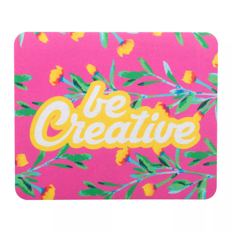 CreaFelt Cursor white  RPET mouse pad 