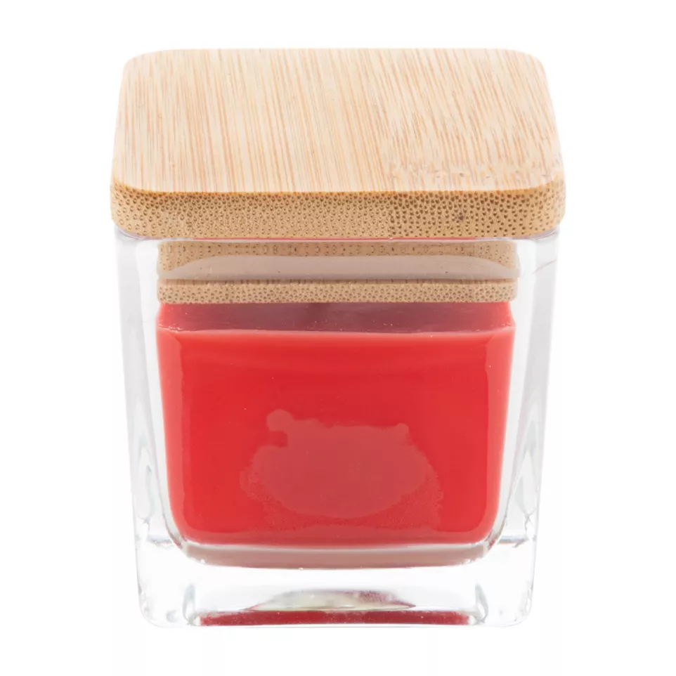 Cubama red  candle, strawberry 