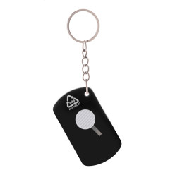 Parcelo black  paper knife keyring 