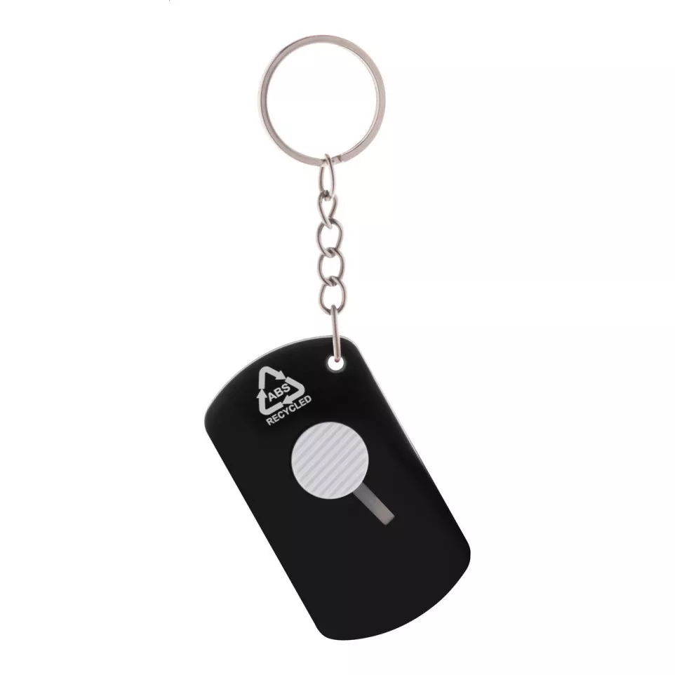 Parcelo black  paper knife keyring 