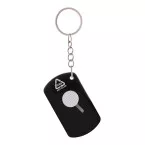 Parcelo black  paper knife keyring 