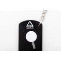 Parcelo black  paper knife keyring 