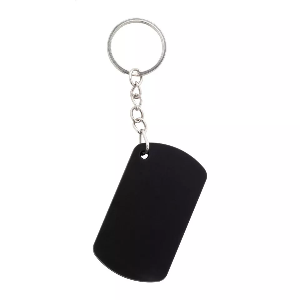 Parcelo black  paper knife keyring 