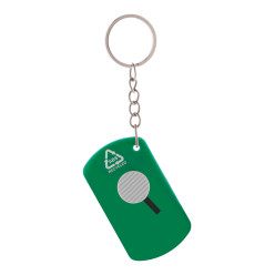 Parcelo groen  sleutelhanger met mesje 
