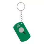 Parcelo groen  sleutelhanger met mesje 