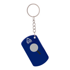 Parcelo blauw  sleutelhanger met mesje 