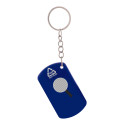 Parcelo blauw  sleutelhanger met mesje 