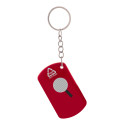 Parcelo red  paper knife keyring 