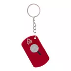 Parcelo red  paper knife keyring 