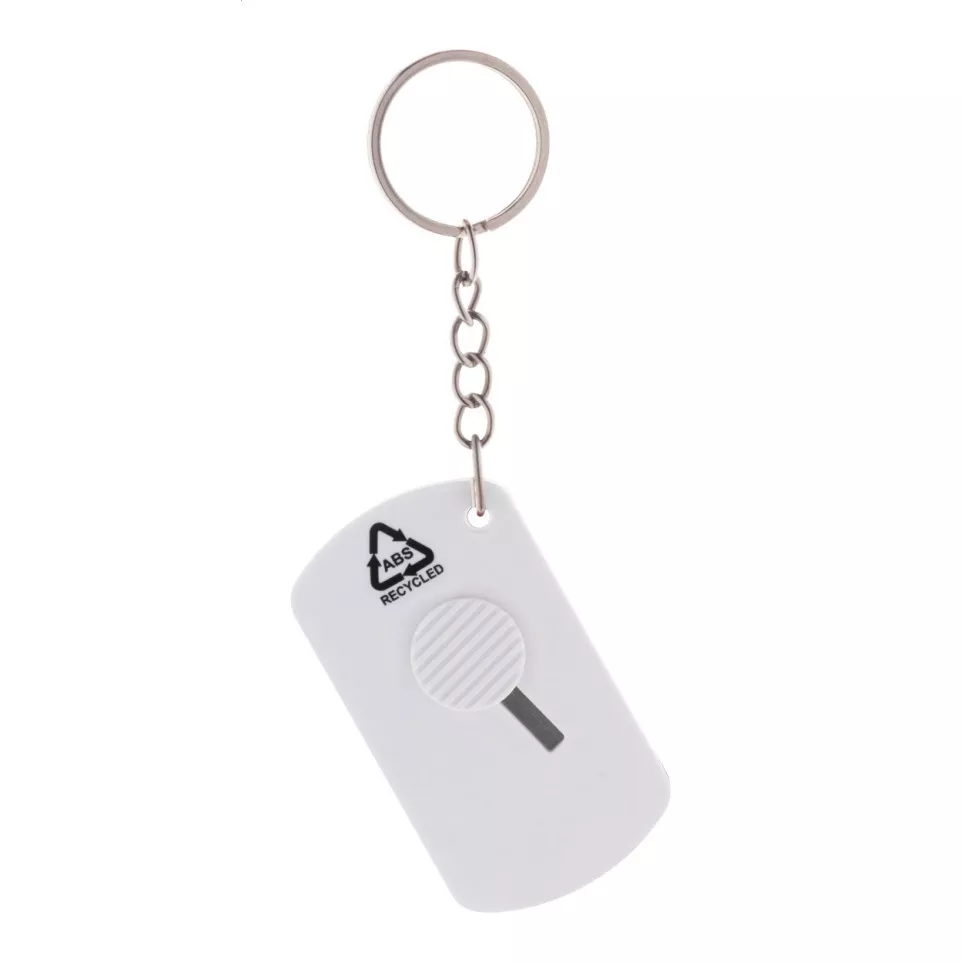 Parcelo white  paper knife keyring 