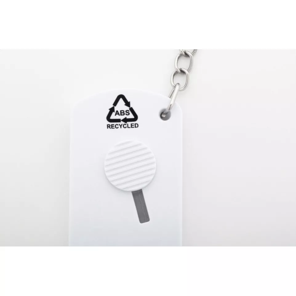 Parcelo wit  sleutelhanger met mesje 