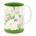 MultiColour Plus vert blanc Mug sublimation 