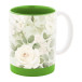 MultiColour Plus green white sublimation mug 