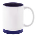 MultiColour Plus blue white sublimation mug 