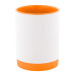 MultiColour Plus orange white sublimation mug 