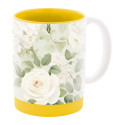 MultiColour Plus jaune blanc Mug sublimation 