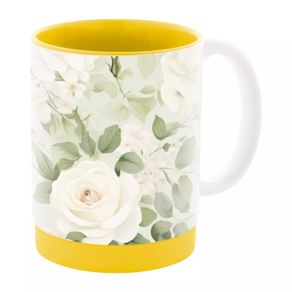 MultiColour Plus jaune blanc Mug...