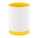MultiColour Plus yellow white sublimation mug 