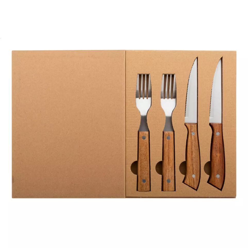 Tomahawk natural  steak cutlery set 