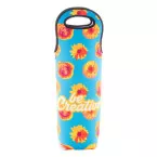 VinoBag zwart wit custom made RPET-wijntas 