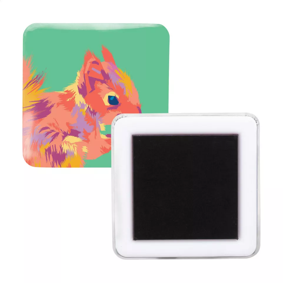 MagBadge Square blanc  Magnet pour...