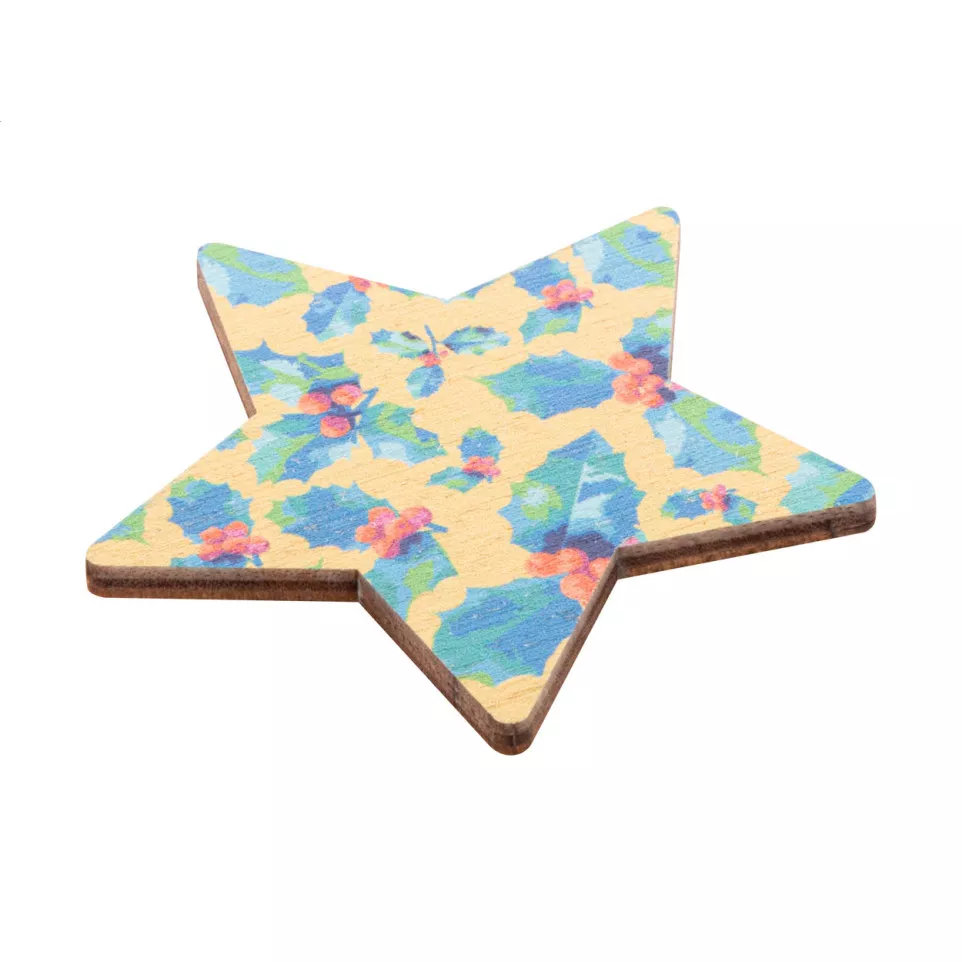 Woofri Xmas naturelle  Magnet, étoile 