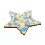 Woofri Xmas natural  custom Christmas fridge magnet, star 