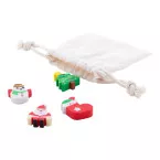 Sommaroy multicolour  Christmas eraser set 