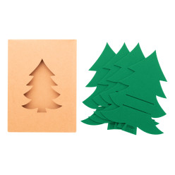 Tonsvik vert  Set porte-couverts de Noël en RPET 