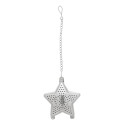 Suodatee silver  Christmas tea infuser, star 