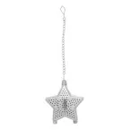Suodatee silver  Christmas tea infuser, star 