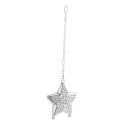 Suodatee silver  Christmas tea infuser, star 