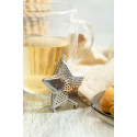 Suodatee silver  Christmas tea infuser, star 