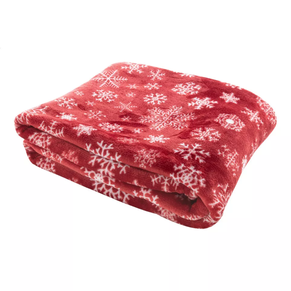 Knivsta red  RPET Christmas blanket 