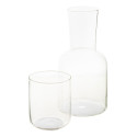 Palmer transparant  karaf en glazen set 