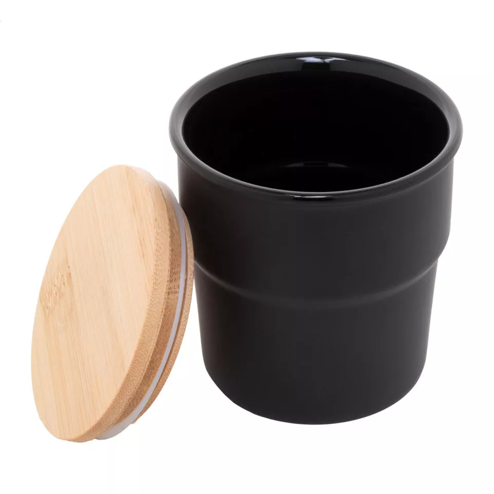 Calliope black  ceramic cup 