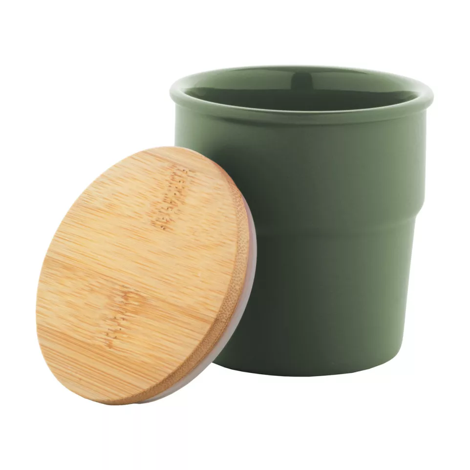 Calliope green  ceramic cup 