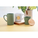 Calliope green  ceramic cup 