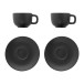 Caturra Plus black  cappuccino cup set 