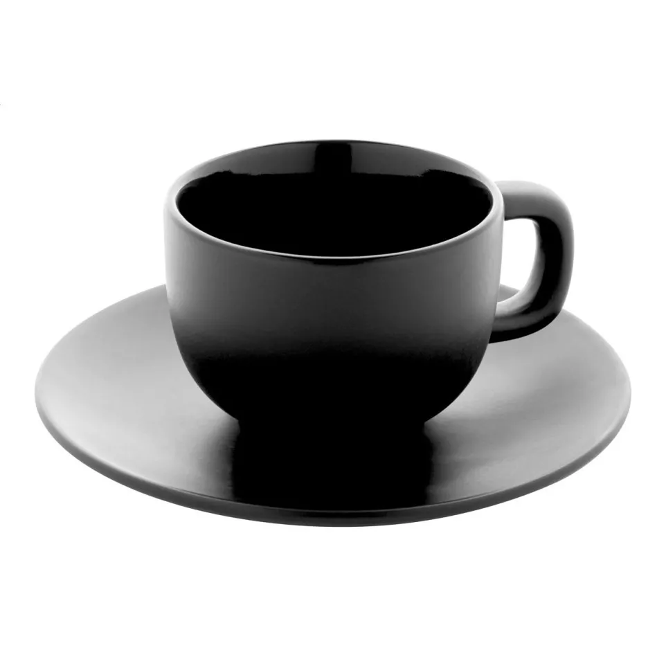 Caturra Plus black  cappuccino cup set 