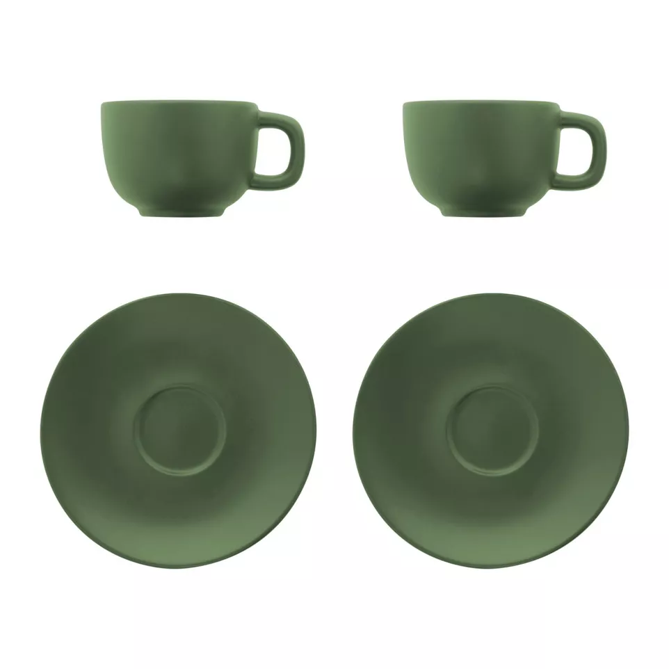 Caturra Plus green  cappuccino cup set 