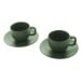 Caturra Plus green  cappuccino cup set 