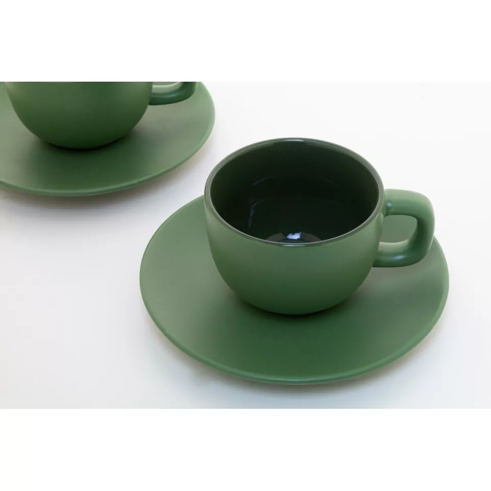 Caturra Plus green  cappuccino cup set 