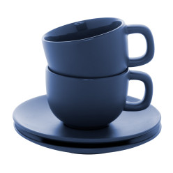 Caturra Plus dark blue  cappuccino cup set 