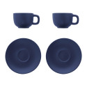 Caturra Plus dark blue  cappuccino cup set 