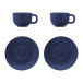 Caturra Plus dark blue  cappuccino cup set 