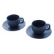 Caturra Plus dark blue  cappuccino cup set 